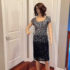 JS Boutique sequined ombré dress like new